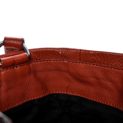 Prada Vitello Daino Shoulder Bag Arancio 18 of 21