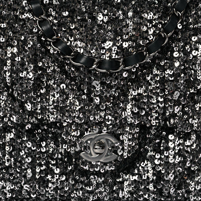 Chanel Sequin Small Single Flap Silver 10 of 11