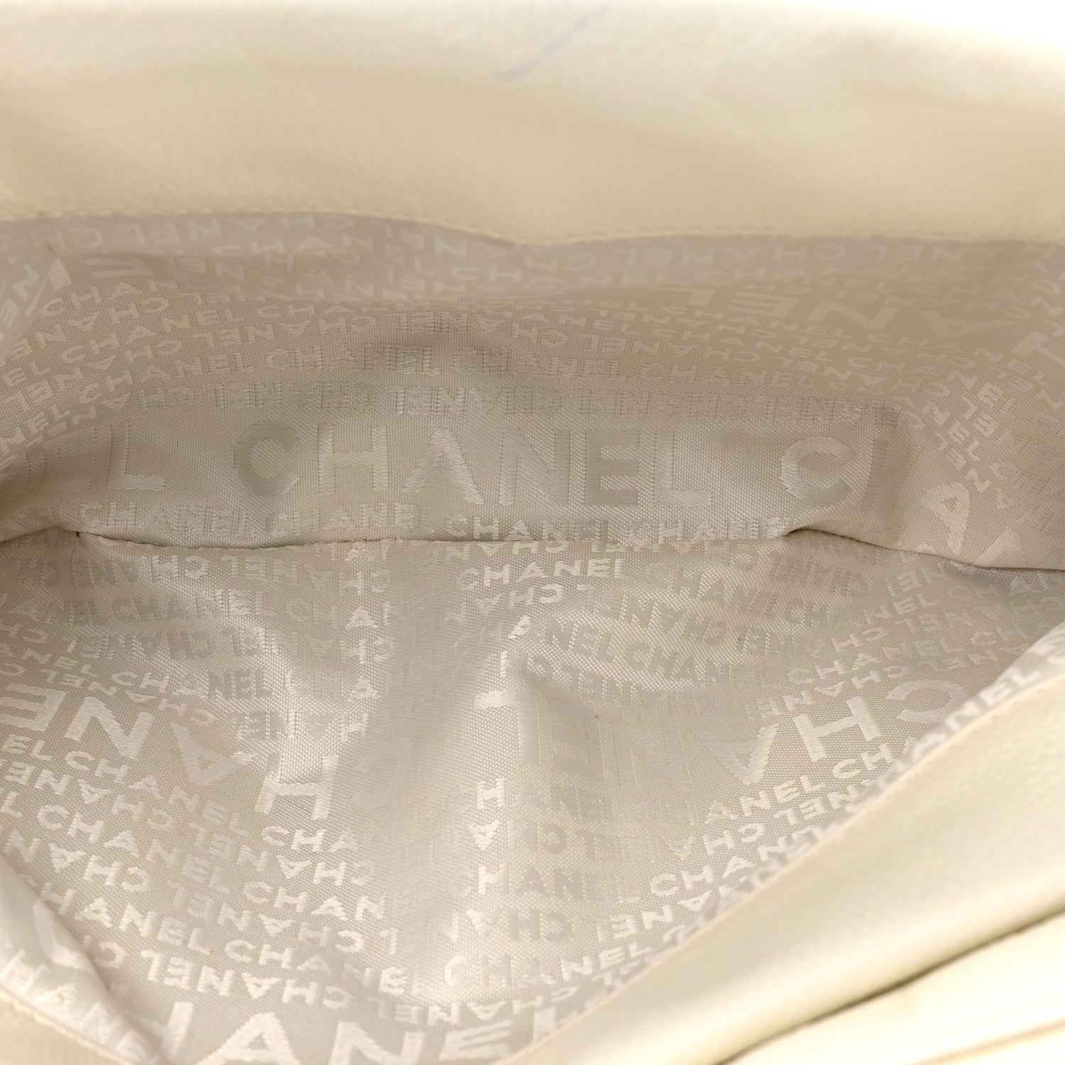 Chanel Caviar Square Stitched Bowler White 5 of 19