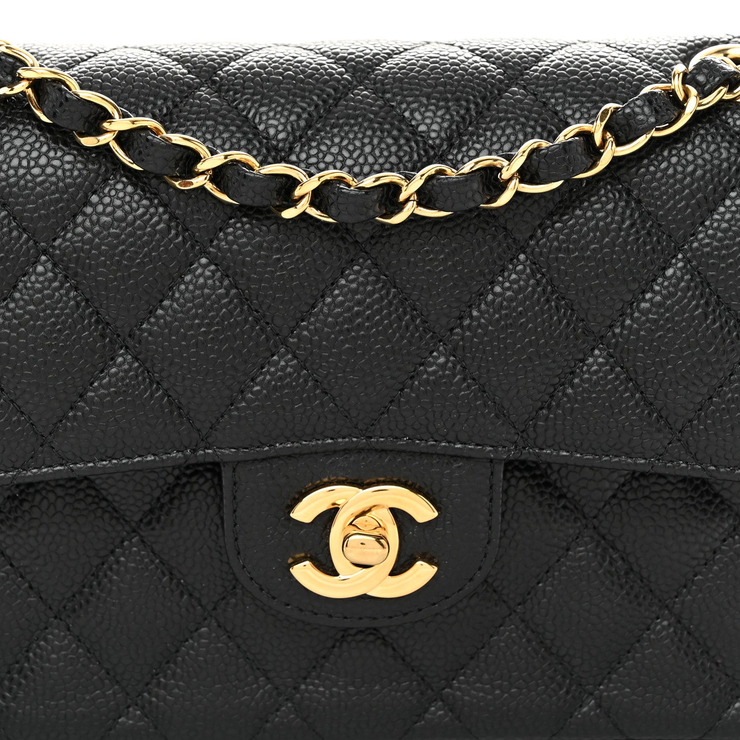 Chanel Caviar Quilted Small Double Flap Black 14 of 23