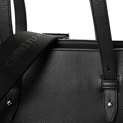 Christian Dior Grained Calfskin Saddle Tote Black 14 of 19