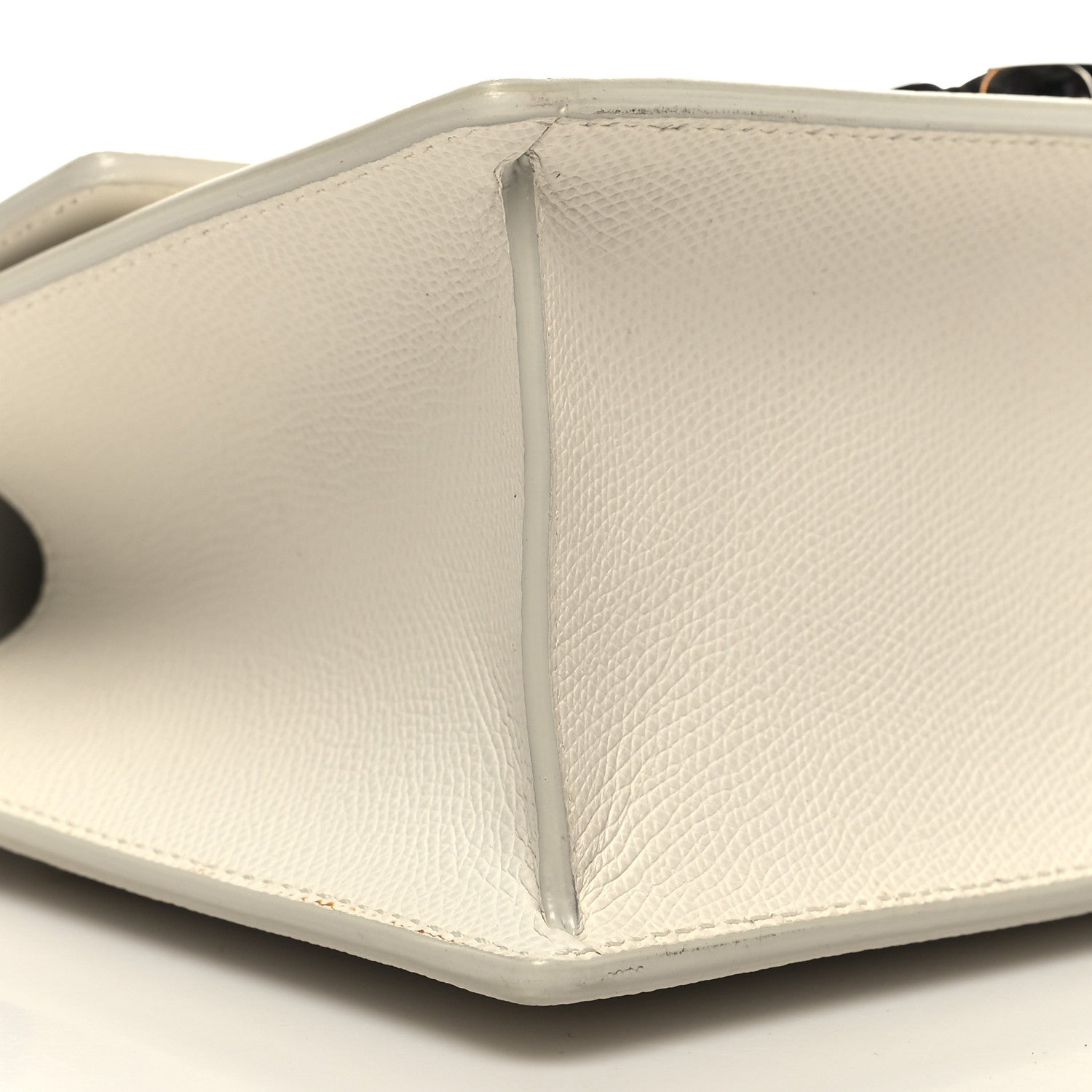 Christian Dior Grained Calfskin 30 Montaigne Chain Flap Bag White 8 of 13