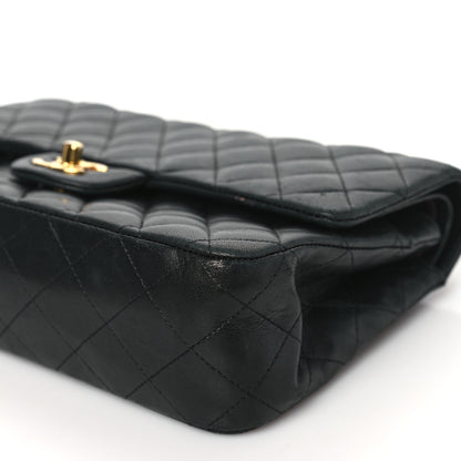 Chanel Lambskin Quilted Medium Double Flap Black 10 of 14