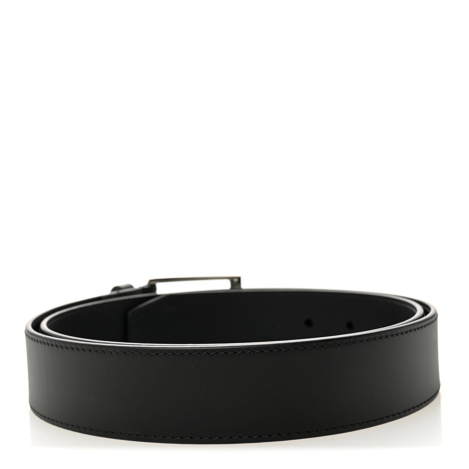 Louis Vuitton Calfskin Vendome 35mm Uniform Belt 100 40 Black 2 of 5