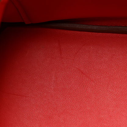 Hermes Swift Birkin 25 Vermillion 9 of 15