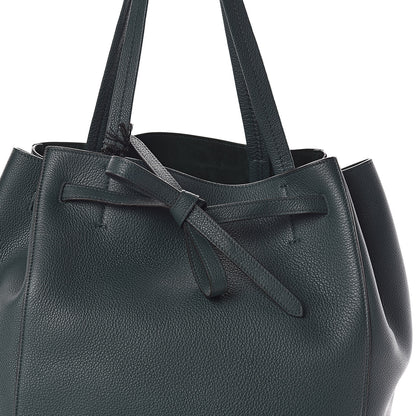 Celine Soft Grained Calfskin Small Belt Cabas Phantom Amazone 7 of 9