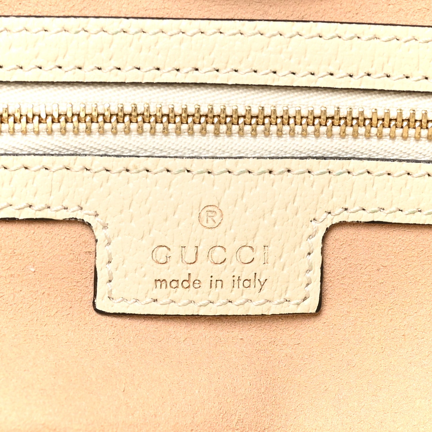 Gucci GG Supreme Monogram Textured Dollar Calfskin Web Medium Ophidia Shopping Tote Beige Ebony Mystic White 6 of 10