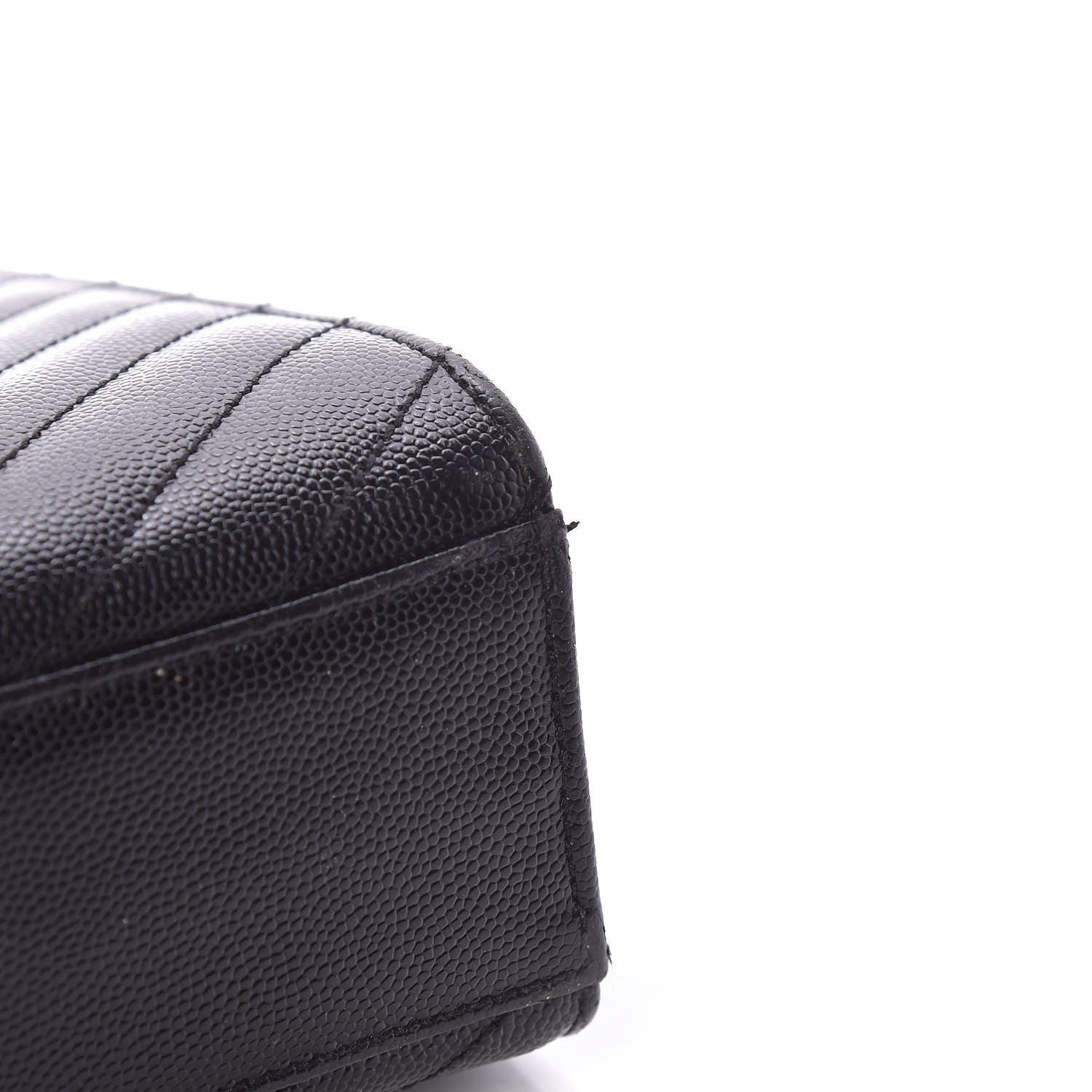 Saint Laurent Grain De Poudre Matelasse Chevron Large Monogram Satchel Black 18 of 19