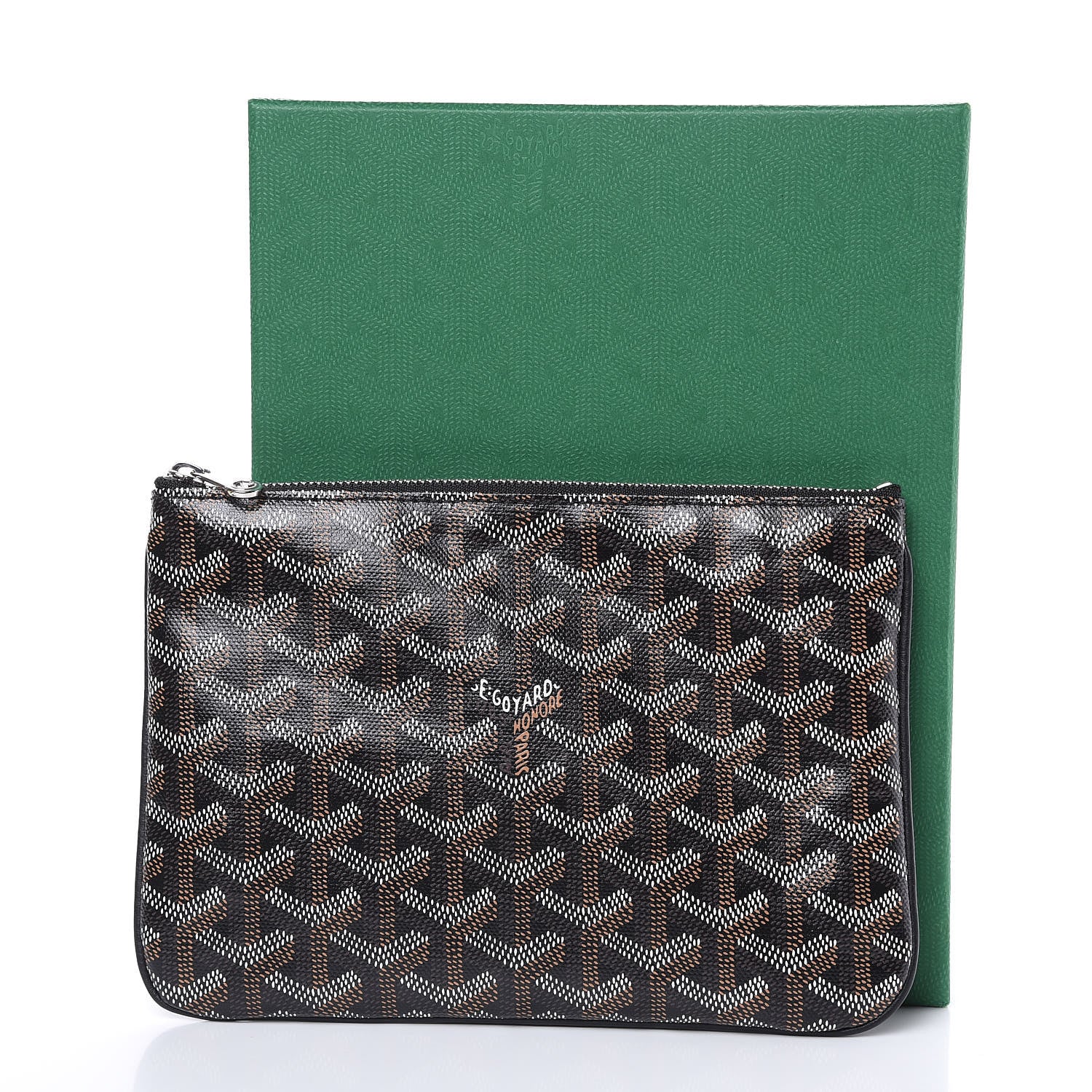 Goyard Goyardine Senat Pochette PM Black Gold 7 of 7