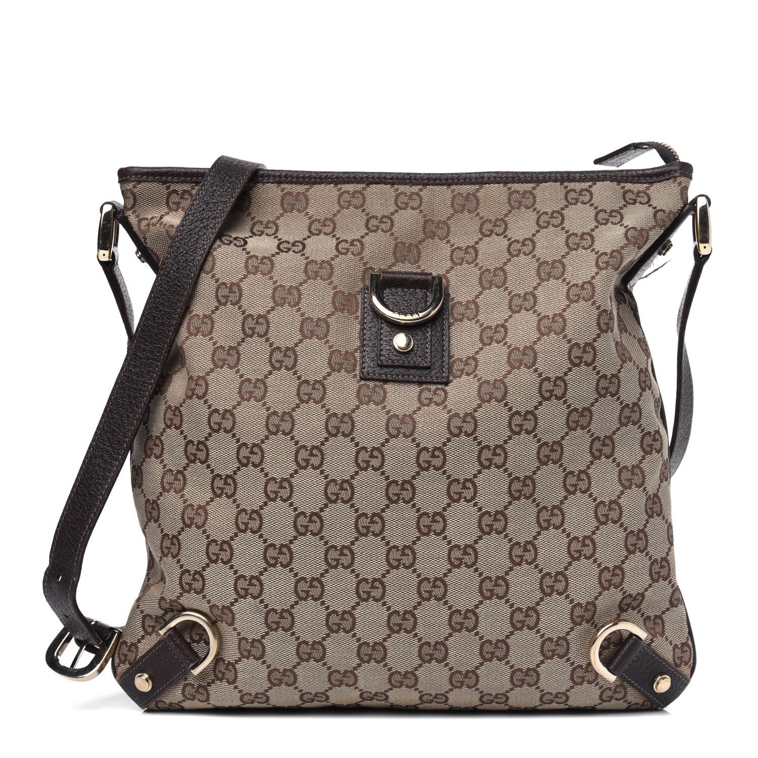 Gucci Monogram Abbey Messenger Bag Dark Brown 1 of 10