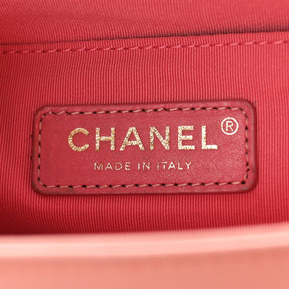 Chanel Calfskin Chevron Embroidered Medium Boy By The Sea Flap Pink 6 of 12