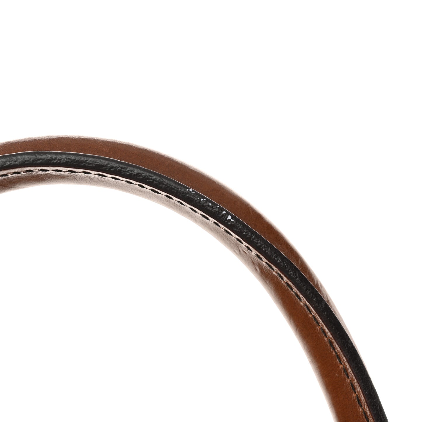 Grainy Calfskin Medium Alchester Bowling Bag Brown