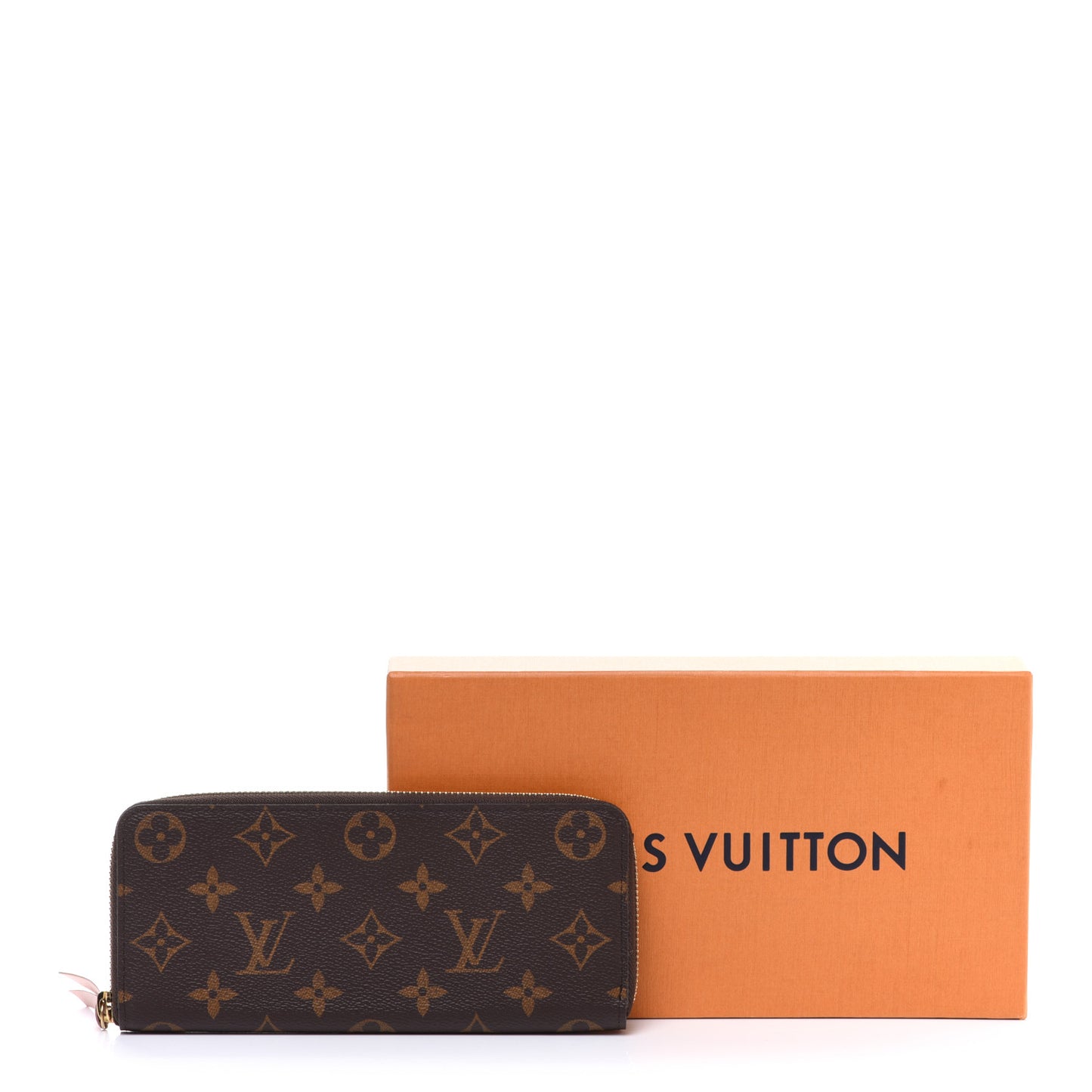 Monogram Clemence Wallet Rose Ballerine