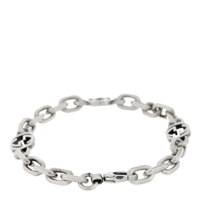 Gucci Sterling Silver Narrow Interlocking G Link Bracelet 2 of 3