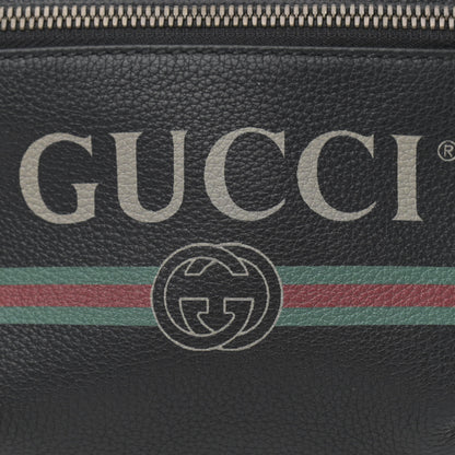 Gucci Grained Calfskin Small Logo Belt Bag Black 8 of 10