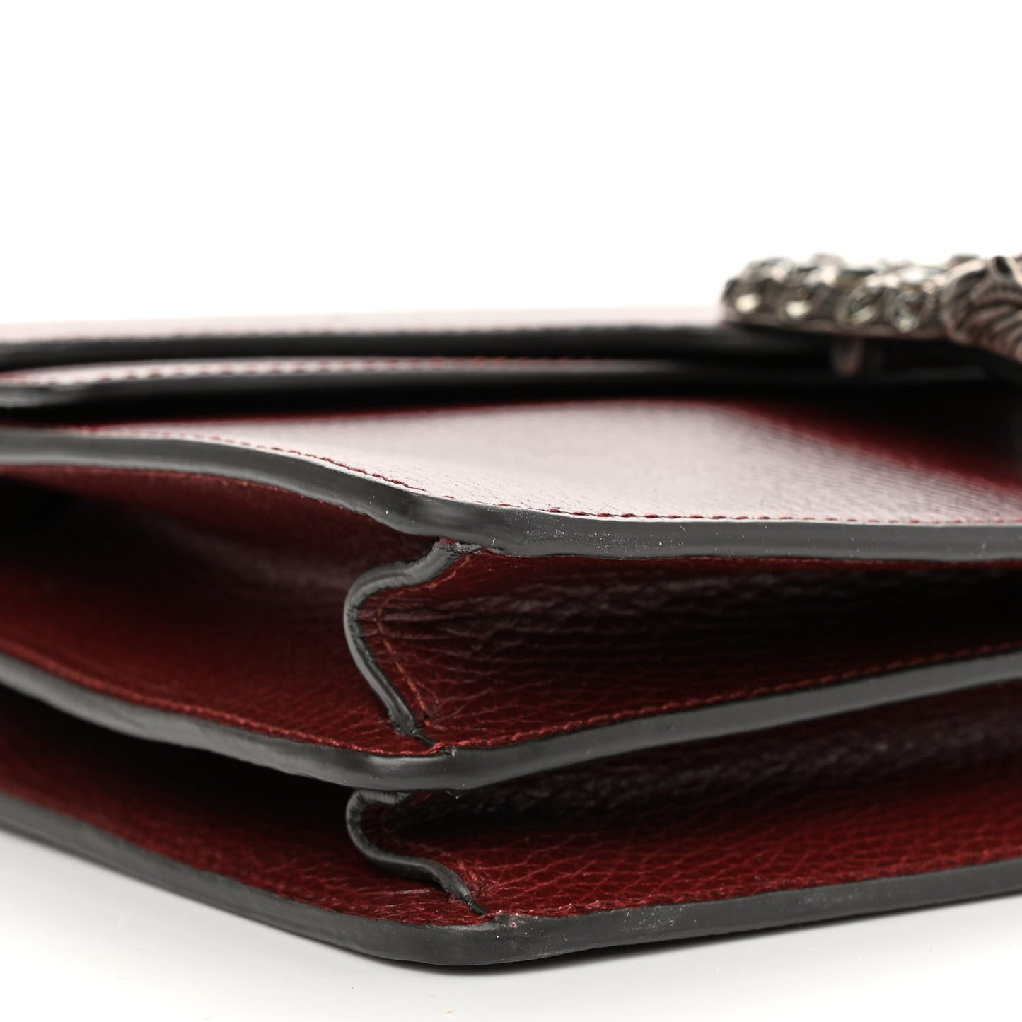 Dollar Calfskin Crystal Small Dionysus Shoulder Bag Vintage Bordeaux