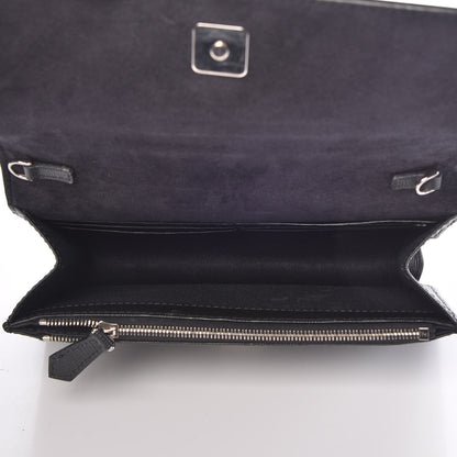 Fendi Vitello Elite Mink Fur Studded Karlito Tube Wallet on Chain Black 5 of 14