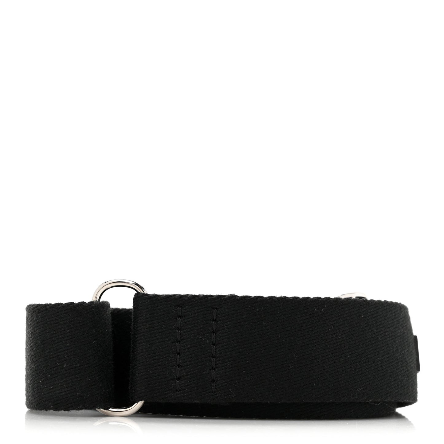 Canvas Calfskin Adjustable Shoulder Strap Black