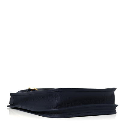 Hermes Taurillon Clemence Evelyne III PM Bleu Nuit 4 of 11