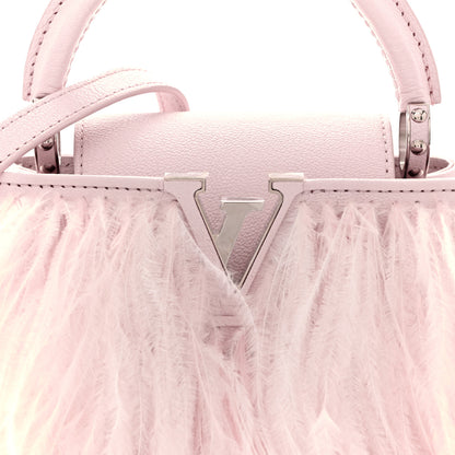 Louis Vuitton Ostrich Feather Capucines Mini Pink 7 of 12