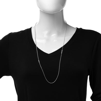 Tiffany Sterling Silver Long Bead Necklace 2 of 5