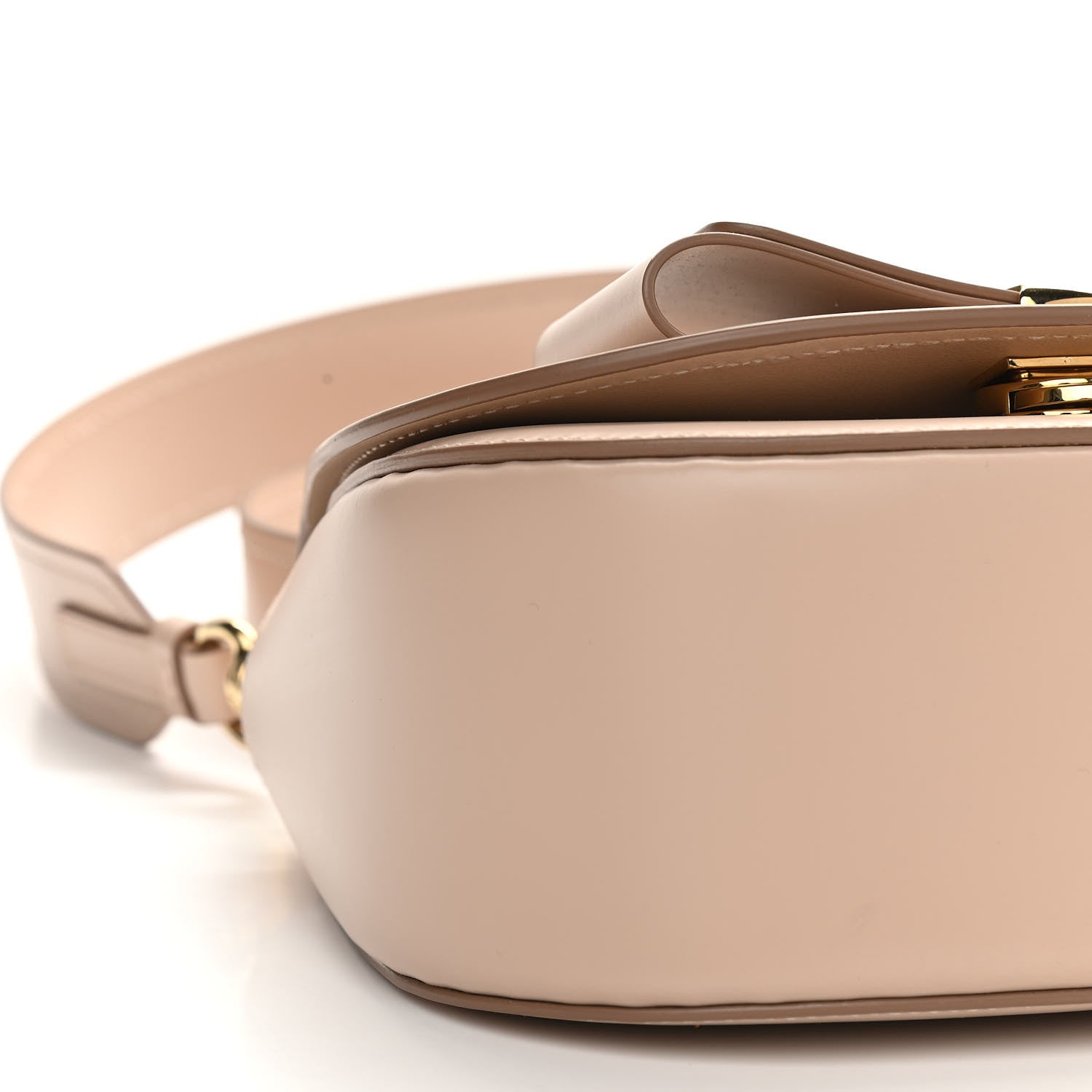 Salvatore Ferragamo Smooth Calfskin Small Anna Shoulder Bag New Bisque 8 of 10