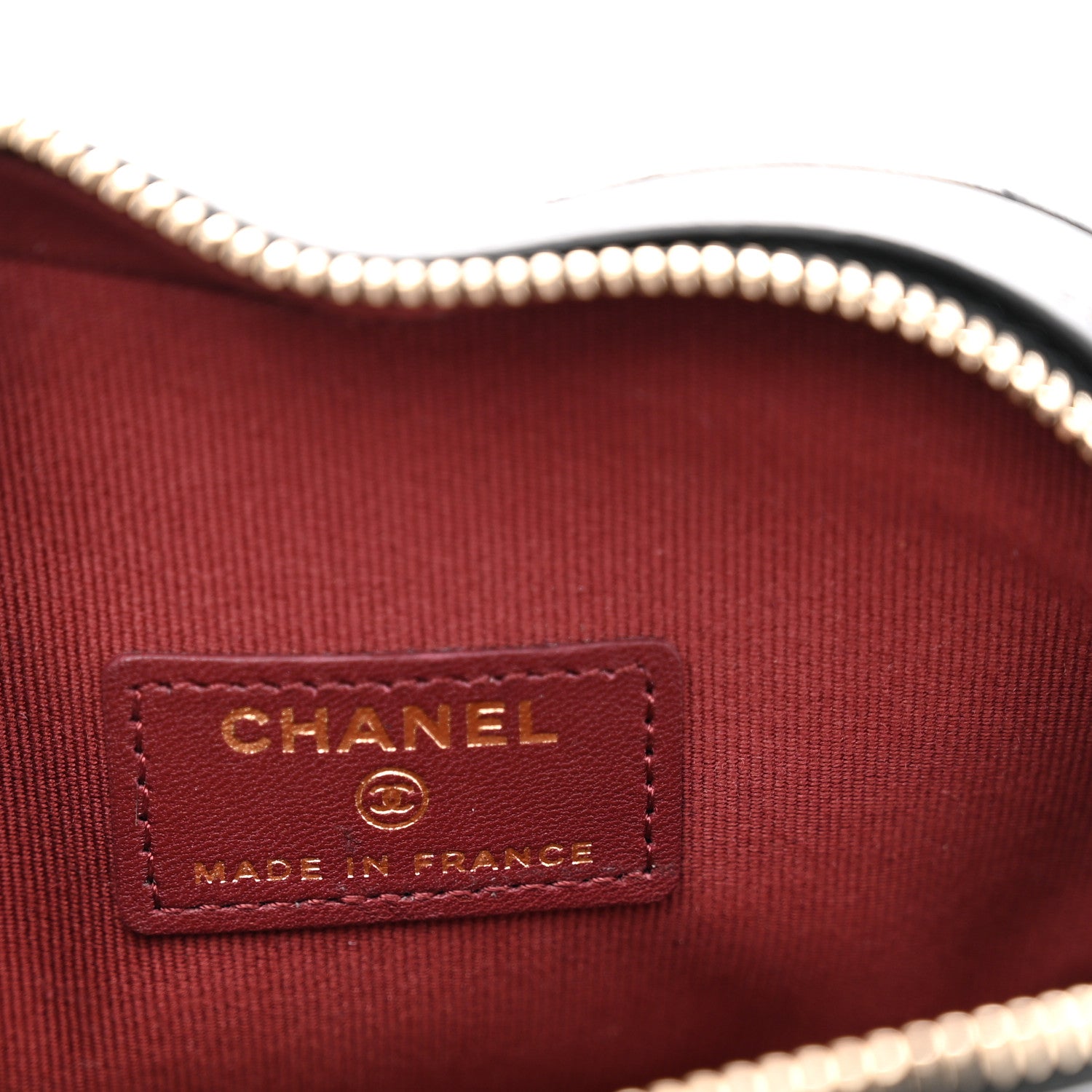 Chanel Lambskin Quilted CC In Love Heart Clutch With Chain Black 6 of 10