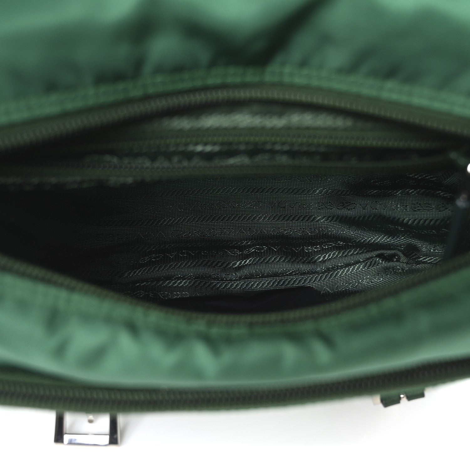 Prada Nylon Vela Saffiano Messenger Bag Oleandro 5 of 9
