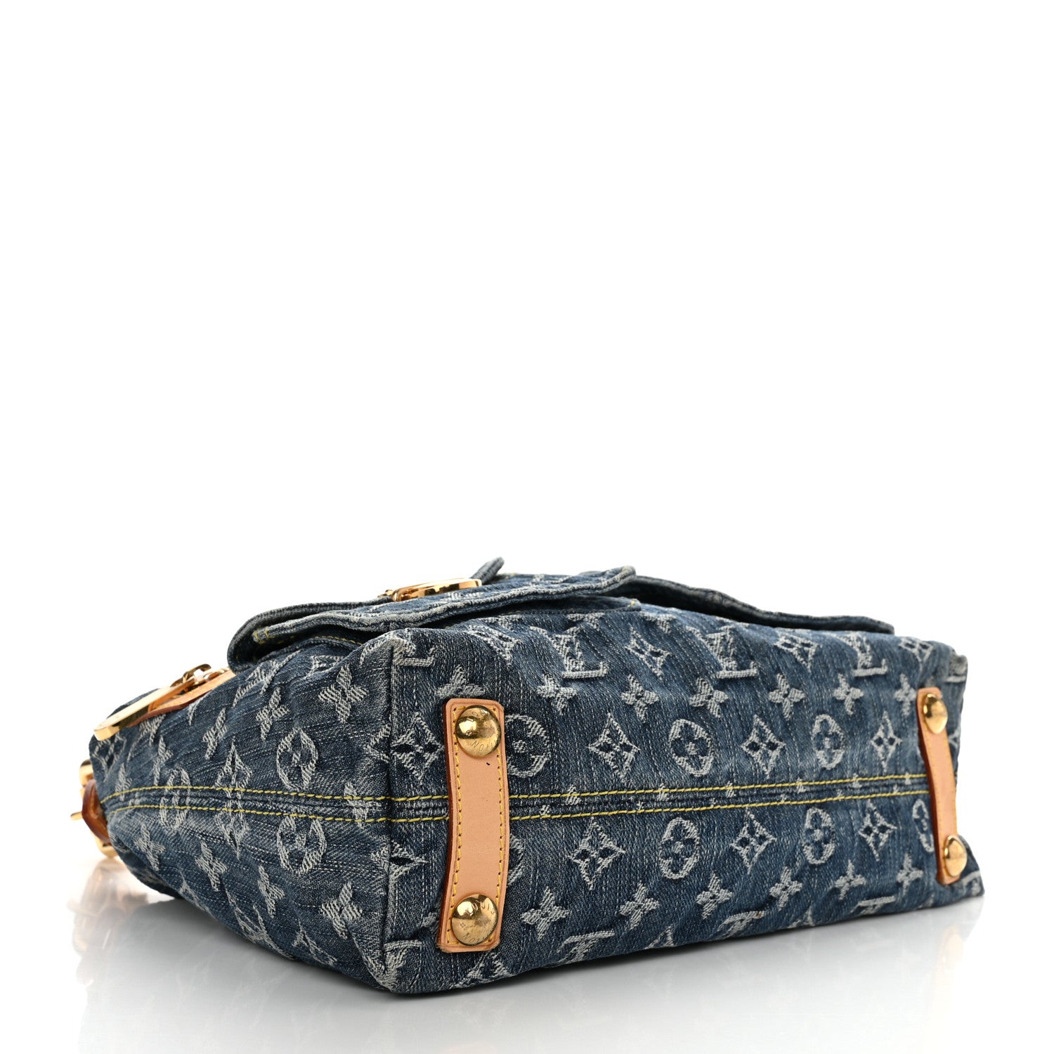 Louis Vuitton Monogram Denim Baggy PM Blue 4 of 10