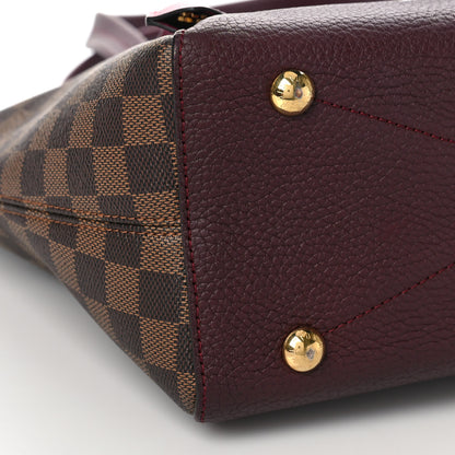 Louis Vuitton Damier Ebene Cuir Taurillon Hyde Park Fuchsia 6 of 7