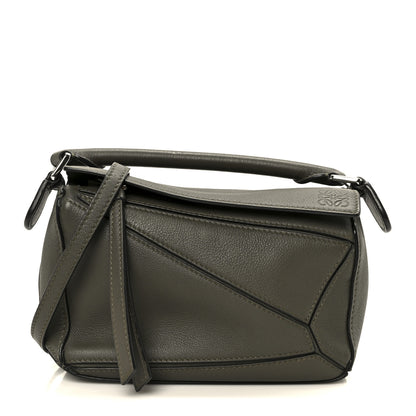 Loewe Calfskin Mini Puzzle Bag Khaki Green 1 of 12