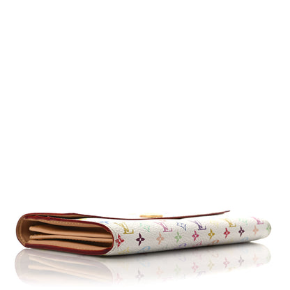 Louis Vuitton Monogram Multicolor Sarah Wallet White 5 of 7