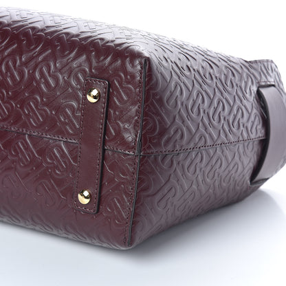 Burberry Calfskin Embossed Monogram Small Belt Bag Oxblood 10 of 10