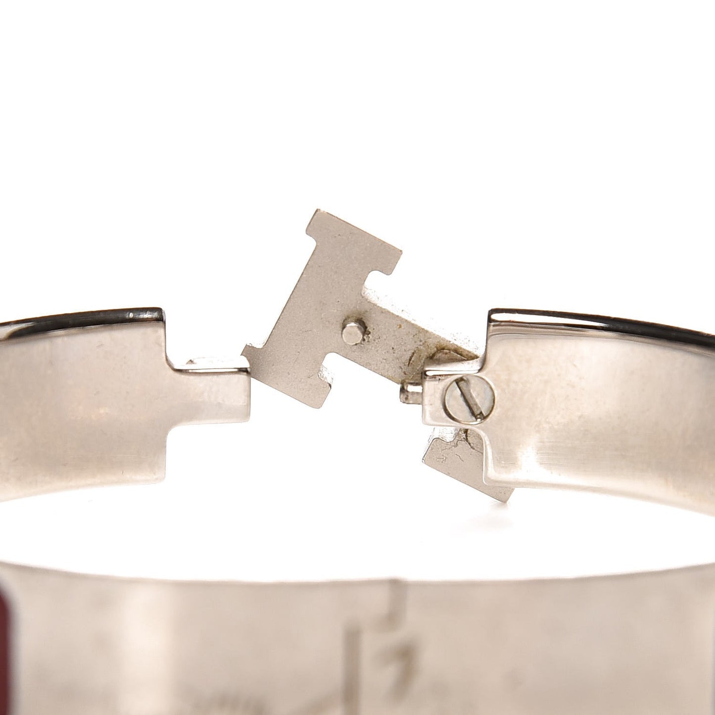Enamel Narrow Clic Clac H Bracelet PM Burgundy