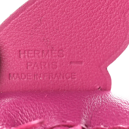 Hermes Milo Lambskin Lizard Touch Grigri Rodeo Pegase Horse Bag Charm Rose Poupre 3 of 5