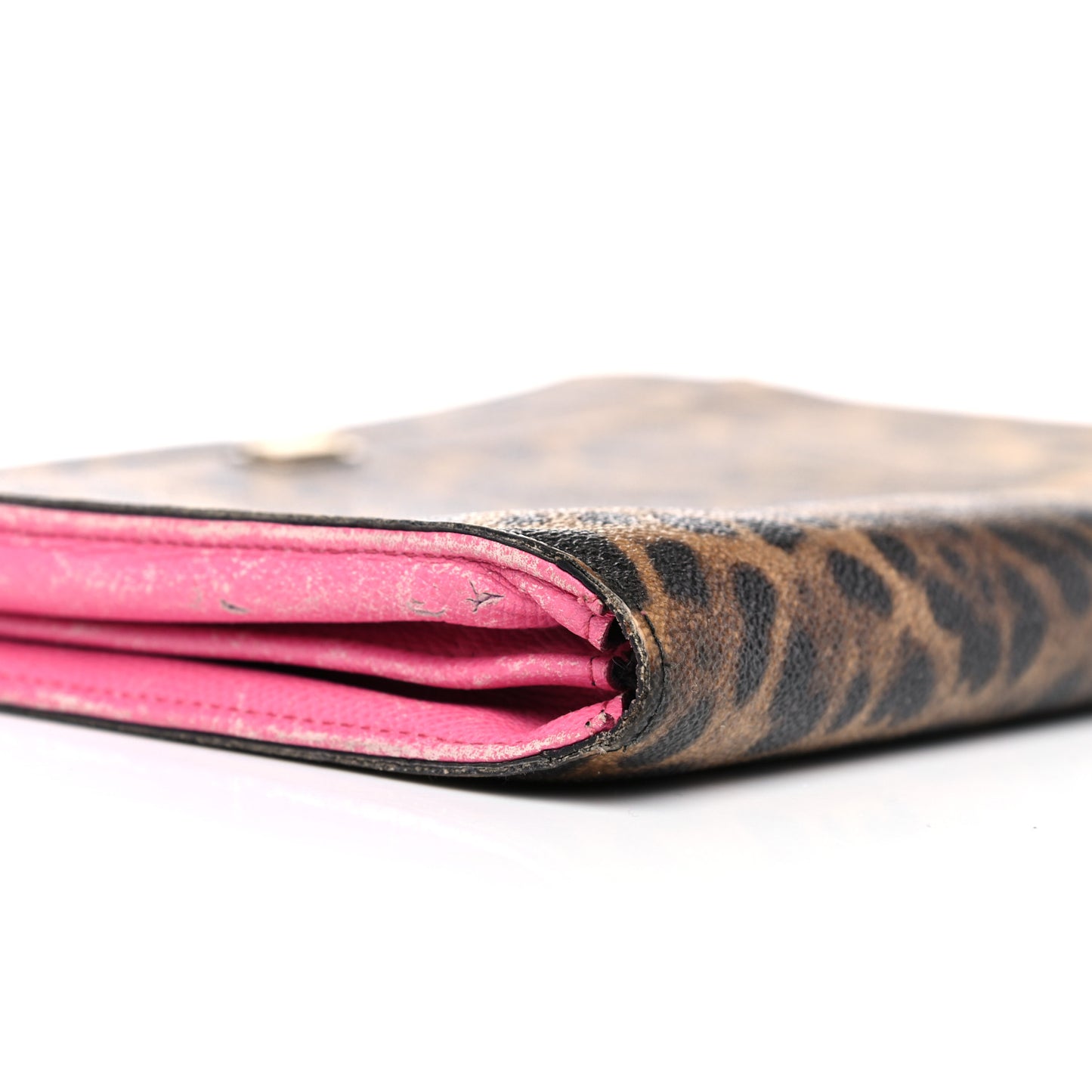 Calfskin Leopard Pouch Multicolor