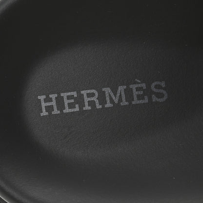 Hermes Calfskin Womens Chypre Sandals 39 Black 8 of 10