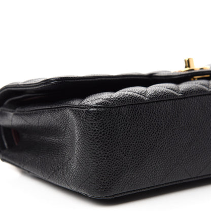 Chanel Caviar Quilted Medium Double Flap Black 7 of 13