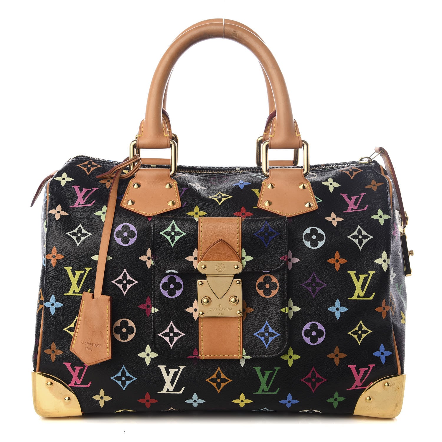 Louis Vuitton Monogram Multicolor Speedy 30 Black 1 of 7