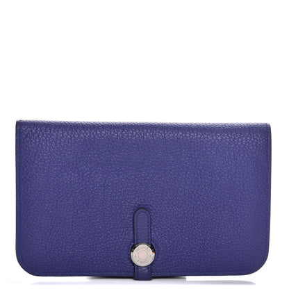 Hermes Togo Dogon Duo Wallet Bleu Electrique 1 of 13