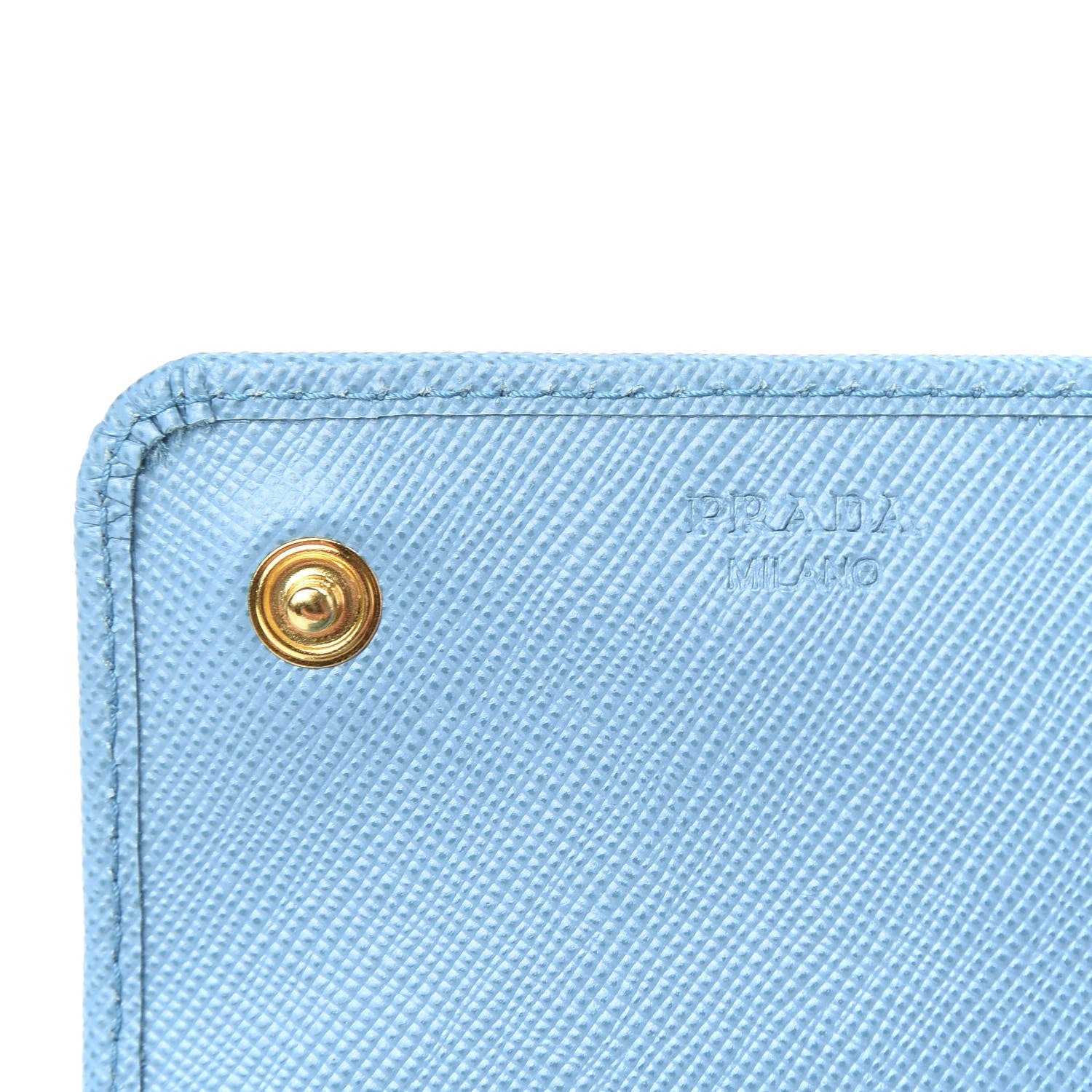 Prada Saffiano Metal Continental Flap Wallet Voyage 6 of 7
