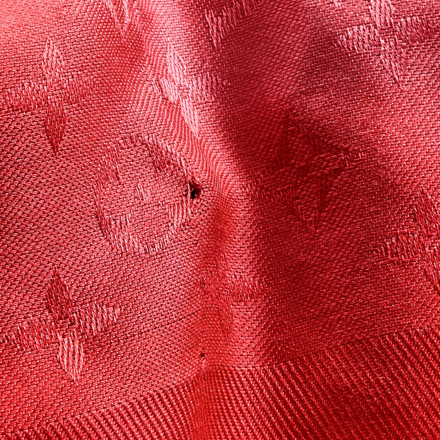 Louis Vuitton Silk Wool Blurrygram Shawl Flamingo 4 of 4