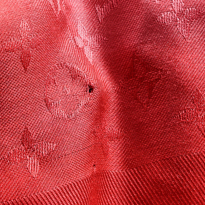 Louis Vuitton Silk Wool Blurrygram Shawl Flamingo 4 of 4
