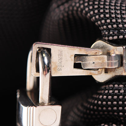 Hermes Canvas Herline MM Tote Grey 24 of 26