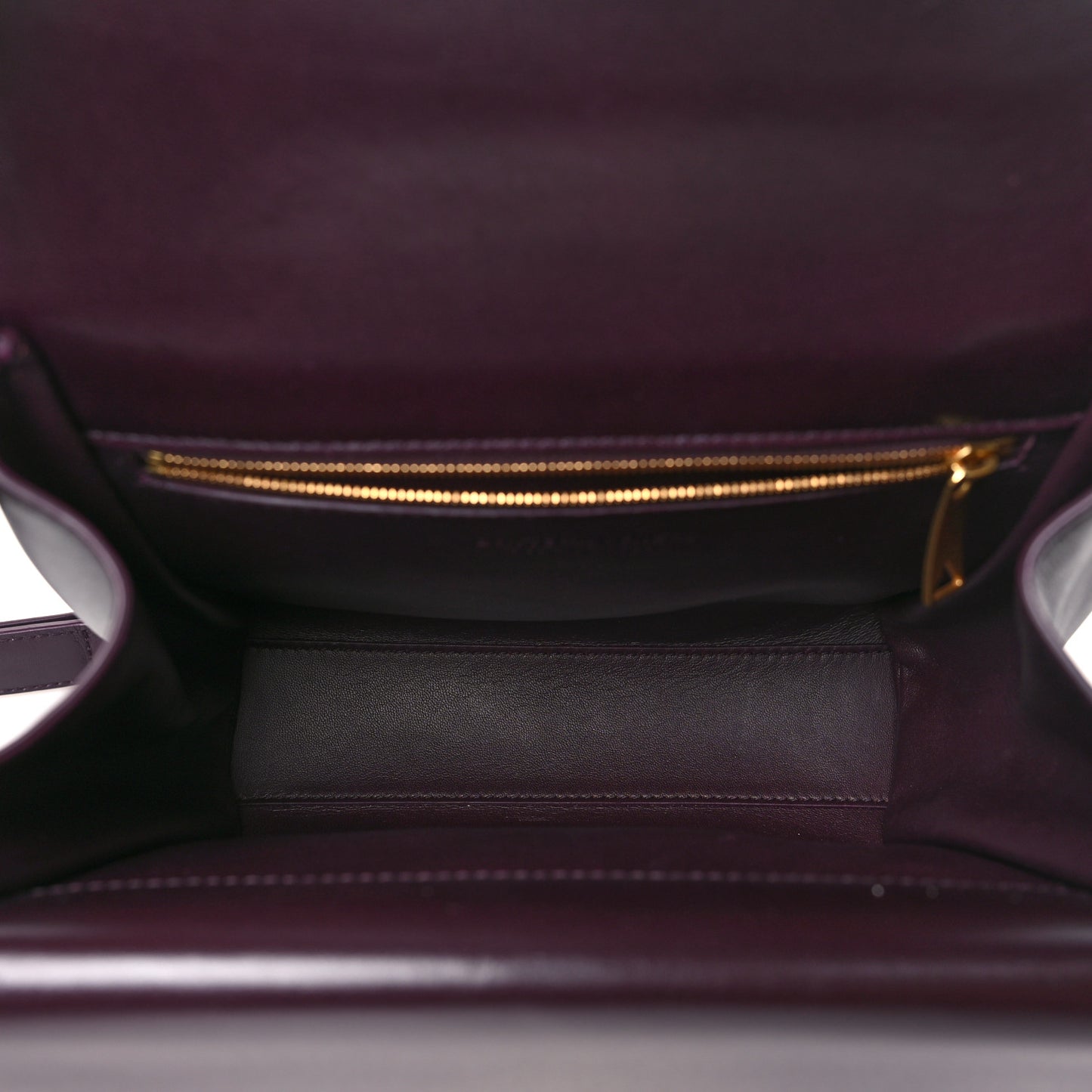 Box Calfskin Nappa Clip Bag Grape