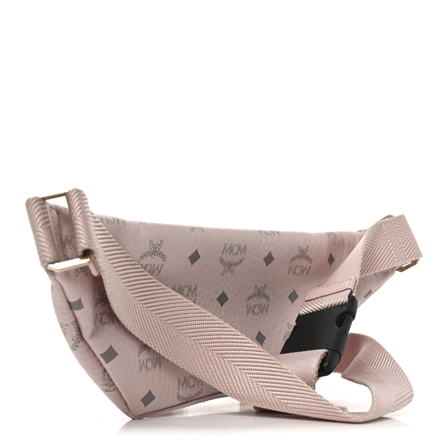 MCM Visetos Small Fusten Belt Bag Powder Pink 2 of 8