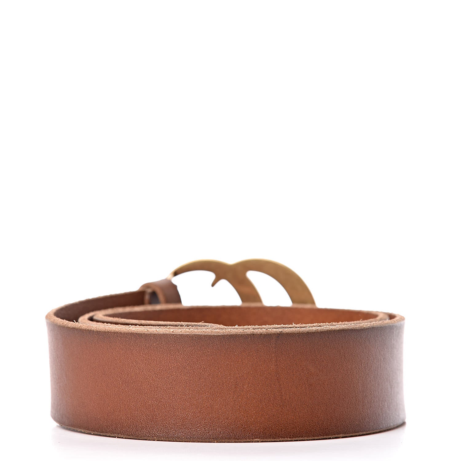 Gucci Faded Calfskin Double G 40mm Belt 80 32 Cuir 3 of 6