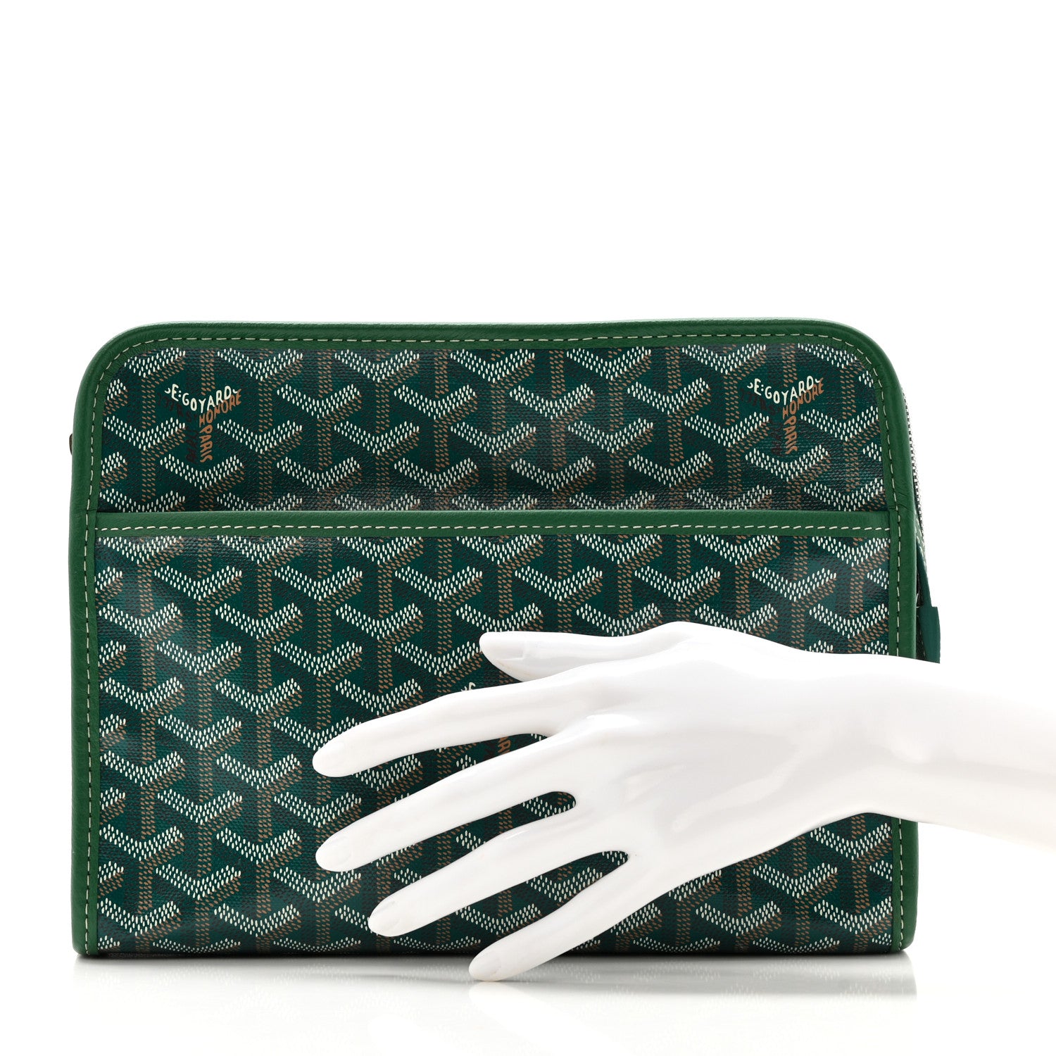 Goyard Goyardine Jouvence Toiletry Pouch MM Green 2 of 8