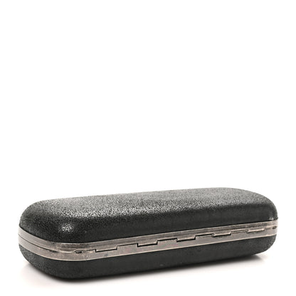 Alexander McQueen Metallic Lambskin Skull Knuckle Box Clutch Black 4 of 8