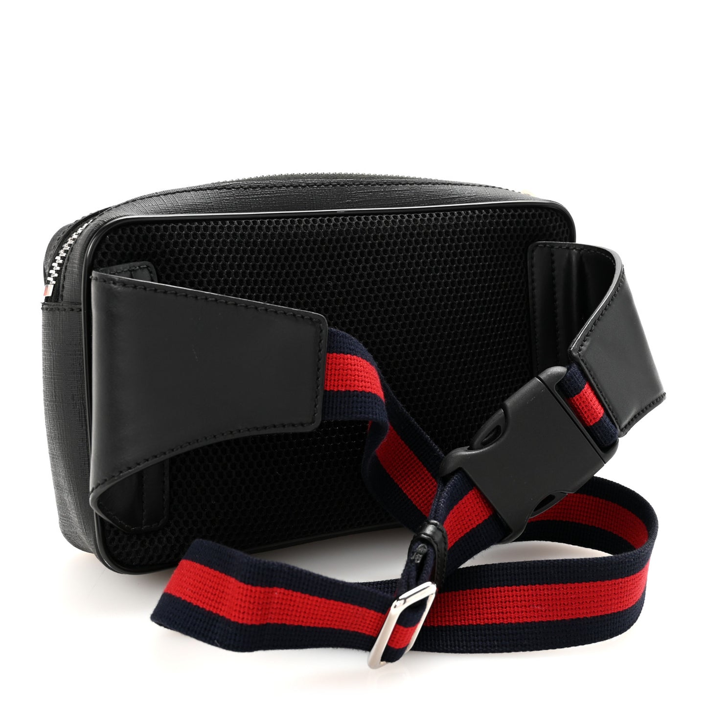 Soft GG Supreme Monogram Web Belt Bag Black Grey